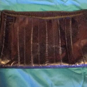 Eel skin purse